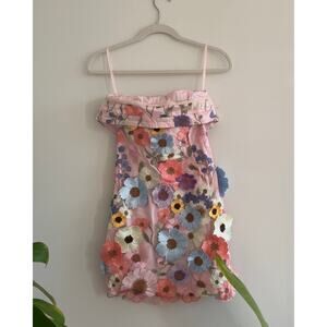 gigi & ella taylor swift inspired baby pink floral mini dress